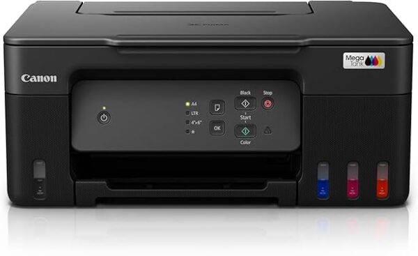 Canon PIXMA MegaTank G2730 All-in-one (Print, Scan, Copy) Inktank Printer with Small Size Ink Bottles for Home and Office