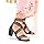 Shoetopia Patent Multi Cross Strap Block Heeled Sandals for Women & Girls